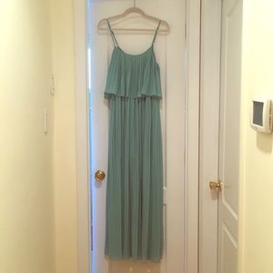 F21 Pleated Maxi Dress